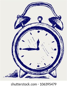 Alarm clock. Sketch