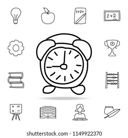alarm clock sketch icon. Element of education icon for mobile concept and web apps. Outline alarm clock sketch icon can be used for web and mobile