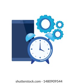 alarm clock with smartphone device