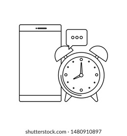 alarm clock with smartphone device