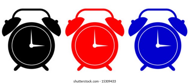 Alarm clock symbol