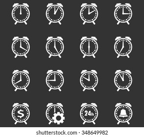Alarm clock symbol for web icons