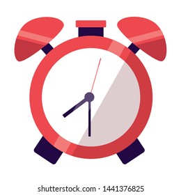 alarm clock time back to school vector illustration