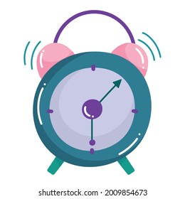 alarm clock time cartoon isolated