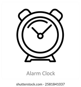 Alarm Clock and time icon concept