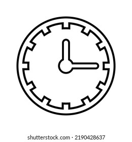 Wecker, Uhr, Zeitsymbol. Umfassende Vektorgrafiken.