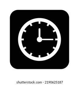 Wecker, Uhr, Zeitsymbol. Gebundenes Vektordesign.