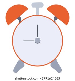 Alarm Clock Time Management Schedule Reminder Flat Illustration Icon For Business And Productivity Design