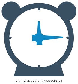 Alarm clock, time management, timing icon (vector illustration)