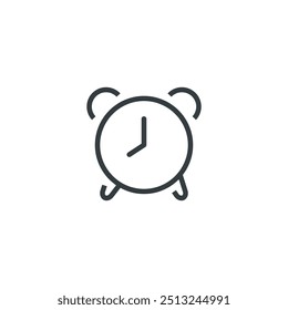 Alarm clock time wake up icon, vector illustration