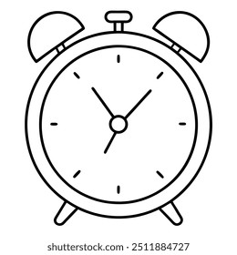 Alarm clock vector art illustration