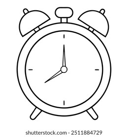 Alarm clock vector art illustration