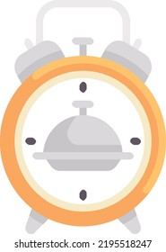alarm clock vector concept on white background. isolated illustration icon