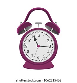 Alarm clock vector design illustration isolated on white background