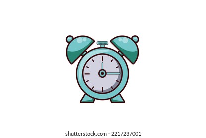 Alarm clock vector design on white background