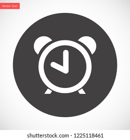 alarm clock vector icon 10 eps