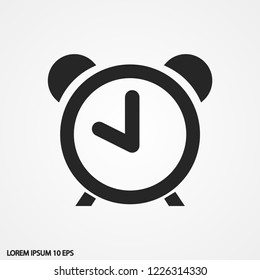 alarm clock vector icon 10 eps