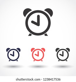 alarm clock vector icon 10 eps