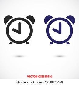 alarm clock vector icon 10 eps