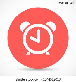alarm clock vector icon 10 eps