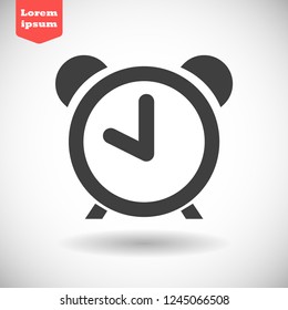 alarm clock vector icon 10 eps