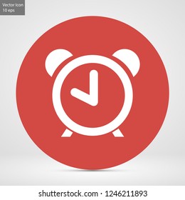 alarm clock vector icon 10 eps