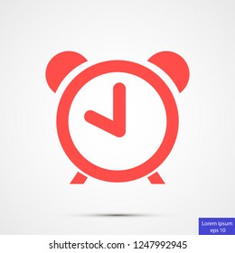 alarm clock vector icon 10 eps