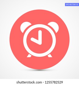 alarm clock vector icon 10 eps