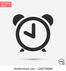 alarm clock vector icon 10 eps