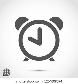 alarm clock vector icon 10 eps
