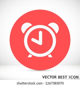 alarm clock vector icon 10 eps