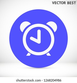 alarm clock vector icon 10 eps