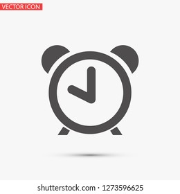 alarm clock vector icon 10 eps