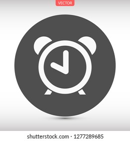 alarm clock vector icon 10 eps
