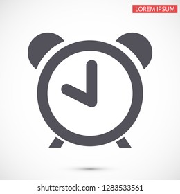 alarm clock vector icon 10 eps