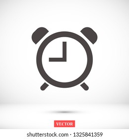 alarm clock vector icon 10 eps