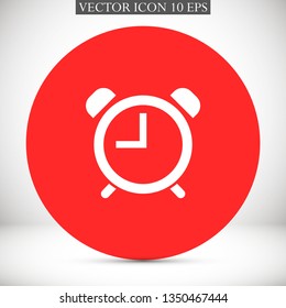 alarm clock vector icon 10 eps