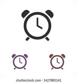 alarm clock vector icon 10 eps , Lorem ipsum Flat design