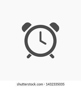 alarm clock vector icon 10 eps , Lorem ipsum Flat design