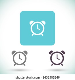 alarm clock vector icon 10 eps , Lorem ipsum Flat design