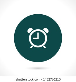 alarm clock vector icon 10 eps , Lorem ipsum Flat design