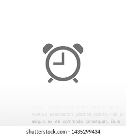 alarm clock vector icon 10 eps , Lorem ipsum Flat design