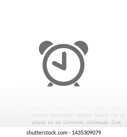 alarm clock vector icon 10 eps , Lorem ipsum Flat design