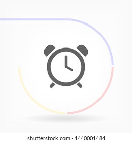 alarm clock vector icon 10 eps , Lorem ipsum Flat design