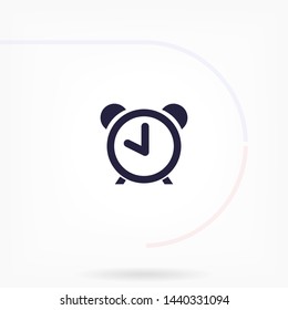 alarm clock vector icon 10 eps , Lorem ipsum Flat design