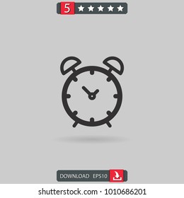 alarm clock vector icon