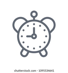 Alarm clock vector icon