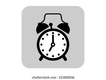Alarm clock vector icon 