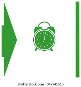 Alarm clock. Vector icon.