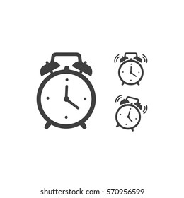 Alarm clock vector icon 